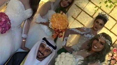 شاب كويتي يتزوج اربعه نساء